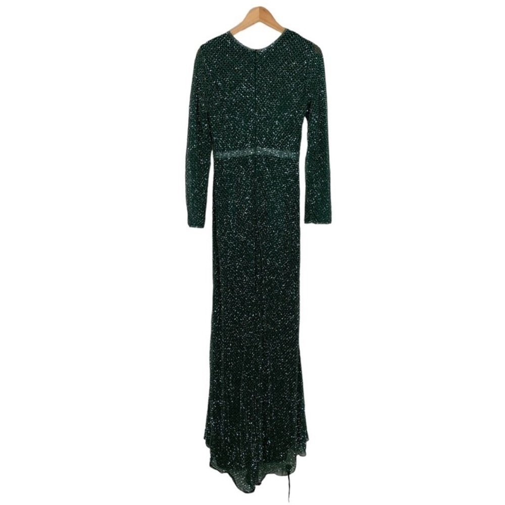 Mac Duggal Beaded Embellished Formal Maxi Gown Dress Size 10 - Picture 5 of 12